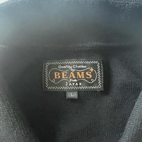 BEAMS PLUS collared sweater polo - Picture 3 of 8